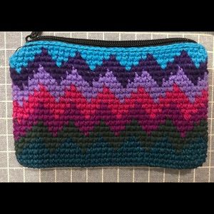 Woven Multicolored coin purse